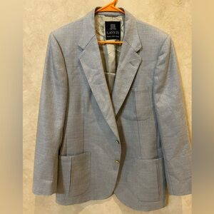 Lanvin vintage retro Light Gray Men's Sport Coat size 44 regular